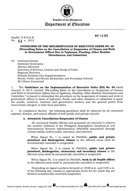 deped memos and orders.
